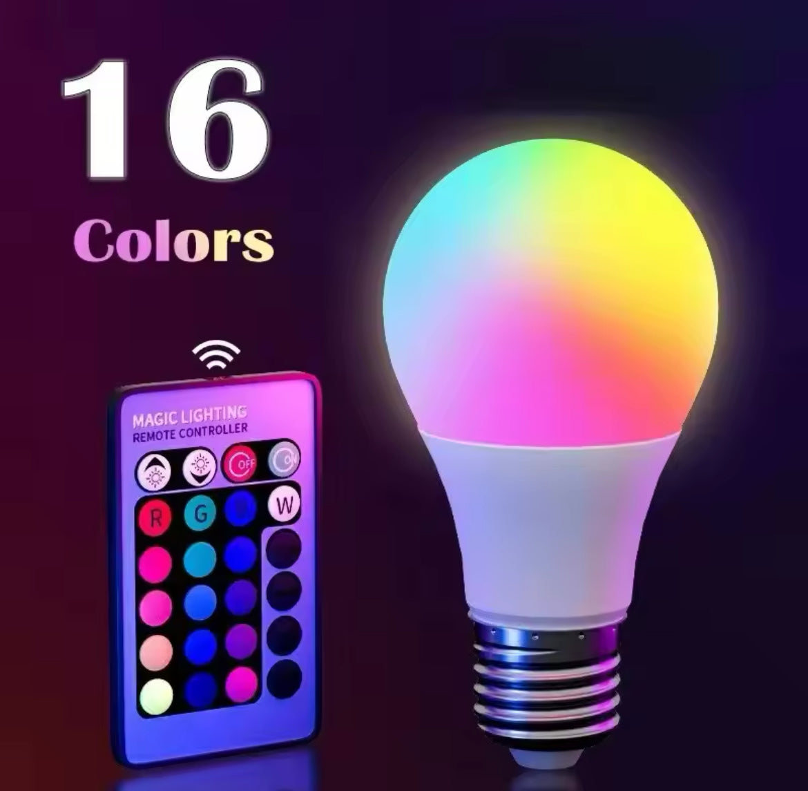 Ampoule LED multicolore RGB